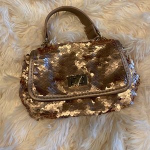 Steve Madden Rose Gold Small Sequin Bag